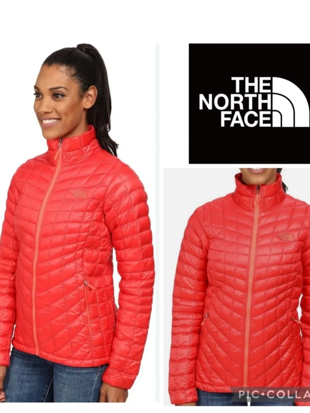 The North Face Thermoball Jacket Vibrant Melon Red Extra Large